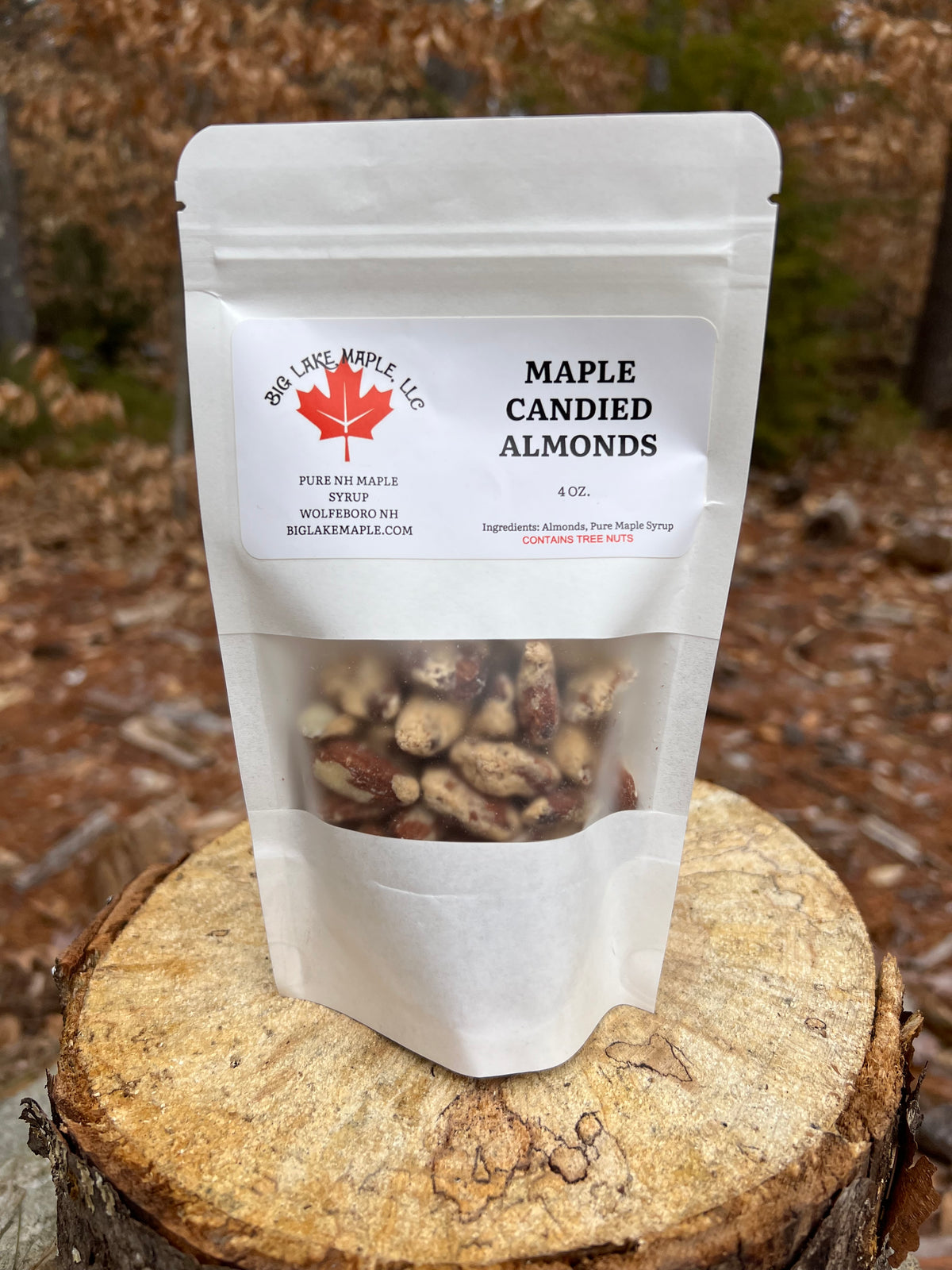 Maple Candied Almonds 4oz