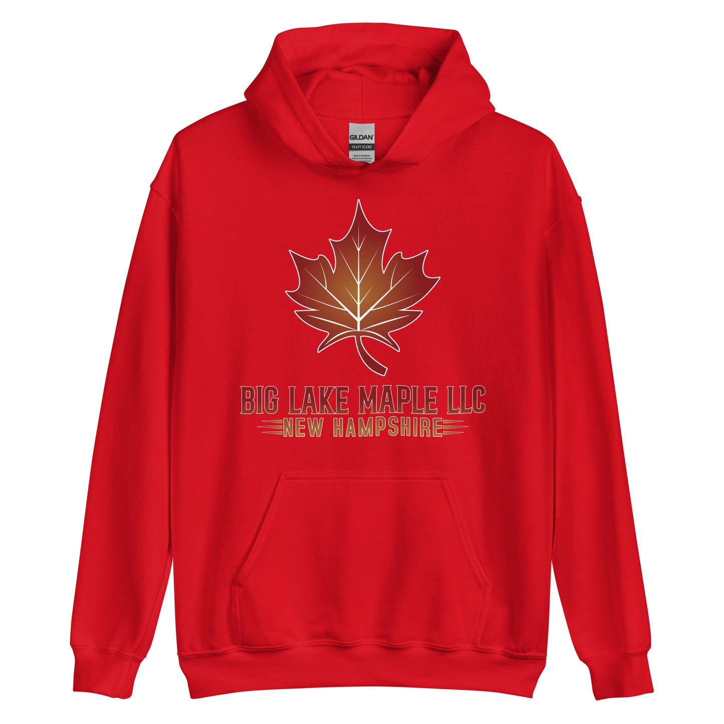 Unisex Hoodie- Red Maple