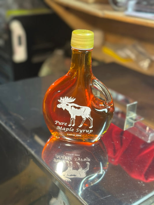Pure NH Maple Syrup, Moose Glass, Basque